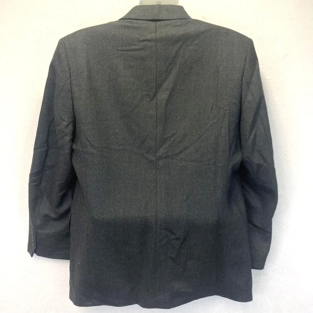 Peerless Man‎ 100% Lambswool Blazer Sport Coat Mens 42R Gray Plaid Jacket Canada